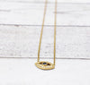 Stunning Blue Topaz| Diamond| Evil eye necklace| Oval-shaped pendant| 10K|14K|18K Solid Yellow gold|
