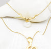 Magnificent Double layered snake| Freshwater pearl necklace| 10k|14k|18k Solid yellow gold|