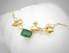Genuine Emerald & Diamond Dainty Bird Necklace