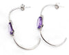 AMETHYST SILVER EARRINGS
