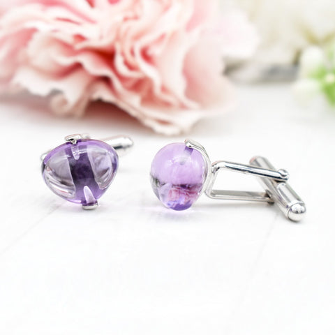 AMAZING AMETHYST CUFFLINKS