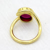 Simulant Ruby Single Stone Shaped Ring