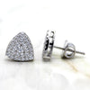 Trillion Fine Stud Swarovski Diamond Earrings
