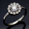 0.50 CT Diamond Halo Engagement Ring
