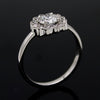 0.50 CT Diamond Halo Engagement Ring