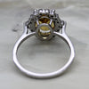 Natural Citrine Oval Halo Engagement Ring