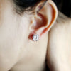5 TCW Emerald Cut Classic Solitaire Swarovski Diamond Everyday Stud Earrings