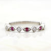 Natural Ruby Stackable Eternity Band