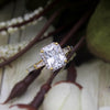 2.00 CT Radiant Cut Halo Diamond Wedding Engagement 14kt Solid Yellow Gold Ring