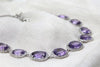 Amethyst halo Necklace
