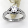 Diamond Simulated Engagement & Wedding Ring
