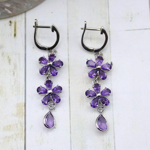 Amethyst Dangling Earrings