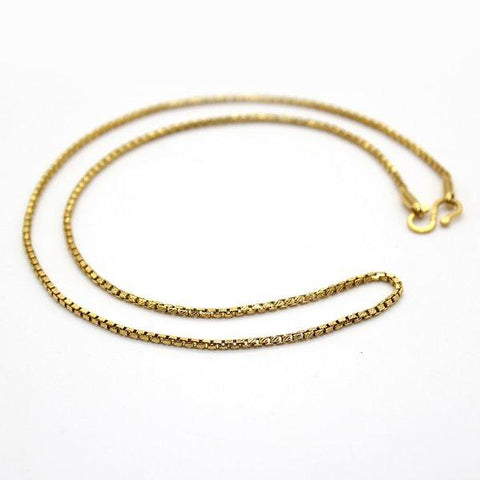 Gorgeous 18 KT Yellow Gold Box Chain