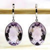 Amethyst Dangle Drop Fine Earrings