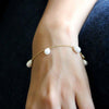 Natural White Pearl Drop Fine Bracelet
