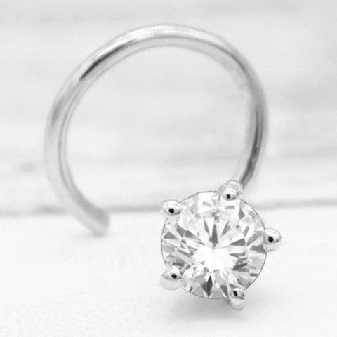 Cubic Zirconia Classic Nose Stud