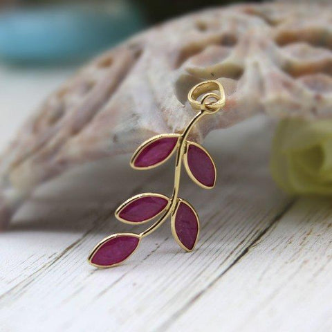 Ruby Gold Pendant