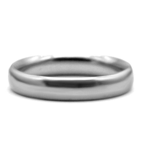 18 KT White Gold Classic Men's Plain Wedding Band