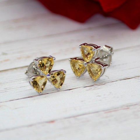 I Love Flowers citrine earings