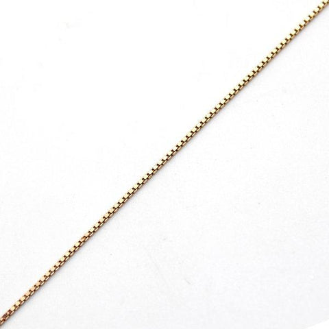 Elegant 18 KT Solid Rose Gold Box Chain