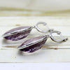 Amethyst Dangle Drop Fine Earrings