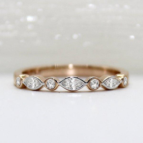 Art Deco Eternity Diamond Bands