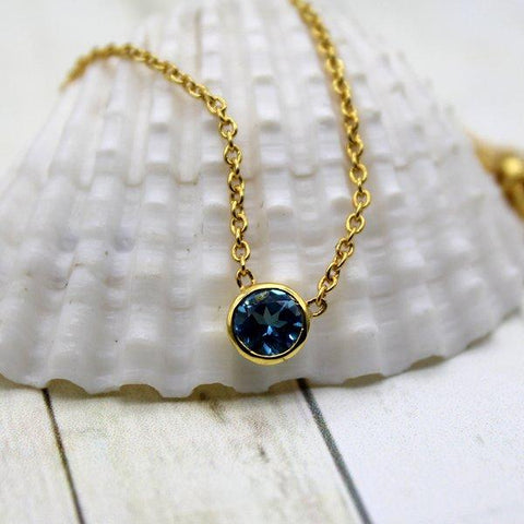 London Blue Topaz Delicate Pendant