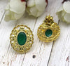 Natural Jade Stud Earrings