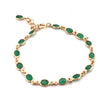 Emerald Bracelet 18kt Solid Yellow gold