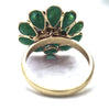 Copy of Flower Emerald Diamond Fine Ring 18k Solid Yellow