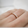 14 KT OLID ROSE GOLD STACKABLE RINGS / WEDDING BAND/ REAL DIAMOND RING