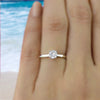 GIA Certified 1/2 Carat Diamond Solitaire Ring 14k Solid White Gold