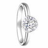 GIA Certified 0.91 CT K Color VS2 Bezel Set Diamond Fine Ring