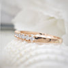 14 KT OLID ROSE GOLD STACKABLE RINGS / WEDDING BAND/ REAL DIAMOND RING