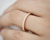 STUNNING STACKABLE DIAMOND| 14K SOLID ROSE GOLD| WEDDING BAND| ANNIVERSARY GIFT| ENGAGEMENT RING| APRIL BIRTHSTONE
