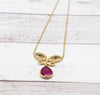 Gorgeous Natural Ruby Evil Eye Necklace