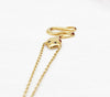 Dainty Snake Layering Necklace |10k|14k|18k Solid Yellow Gold |