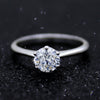 Classic Solitaire 6 Prong Diamond Engagement Ring