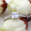 Classic Princess-Cut Solitaire Diamond Engagement Ring