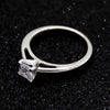 Classic Princess-Cut Solitaire Diamond Engagement Ring