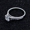 1CT Round Solitaire With Accents Diamond Engagement 14kt Gold Ring