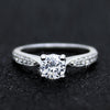 14kt White Gold Solitaire Diamond Engagement Ring