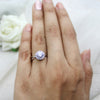 1CT Solitaire Diamond Halo Engagement Ring