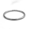 9kt 1MM Thin White Gold Wedding Band Dainty Stacking Ring