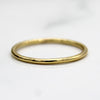 9kt 1MM Thin Yellow Gold Wedding Band Dainty Stacking Ring