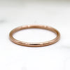 9kt 1MM Thin Rose Gold Wedding Band Dainty Stacking Ring