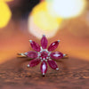 Natural Ruby Statement Marquise Cut Ring