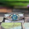 Blue Topaz 925 Sterling Silver Ring