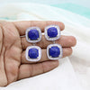 Lapis Lazuli Double Drop Dangle Earrings