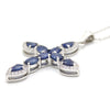 Natural Blue Sapphire Religious Necklace Pendant